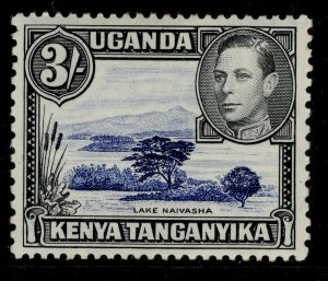 KENYA UGANDA TANGANYIKA GVI SG147a, 3s deep violet-blue & black, M MINT. Cat £85 