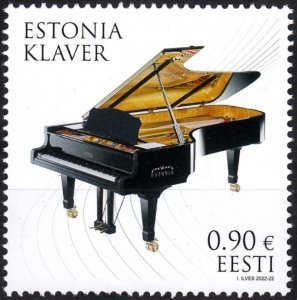 ESTONIA 2022-17 Musical Instruments: Piano, MNH