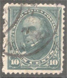 US sc#258 1894 10c Triangles used