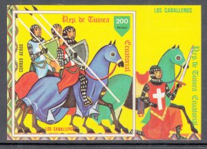 Equatorial Guinea 7867 Knights Horses Souvenir Sheet MNH VF