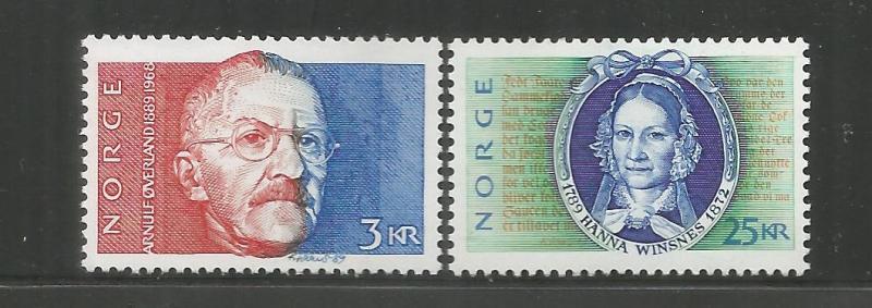 NORWAY, 948-949, MH, WRITERS