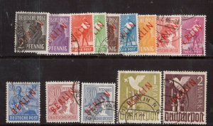 Germany (Berlin) #9N21 - #9N34 Very Fine Used Set Of 14