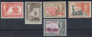 GOLD COAST 1948 KGVI PICTORIAL RANGE TO 5/- MNH **