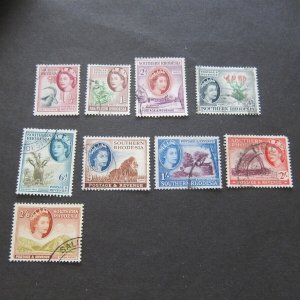 Southern Rhodesia 1953 Sc 81-3,85,87-91 FU