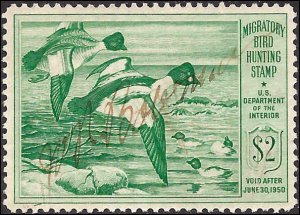 RW16 Used... Federal Duck Stamp... SCV $15.00... VF/XF