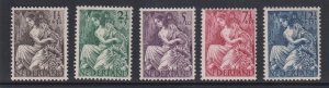 Netherlands  #B159-B163 MNH 1946 Fortuna