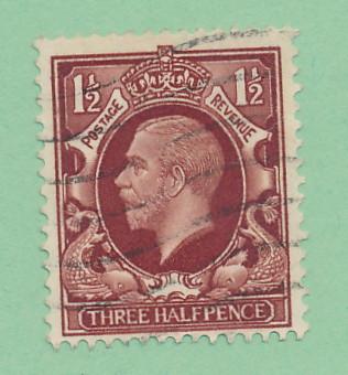 Great Britain 1934 Scott  212 used - 1½p, George V