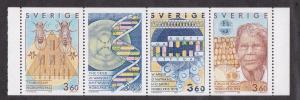 Sweden # 1772-1775, Genetics, Booklet Pane, NH, 1/2 Cat.