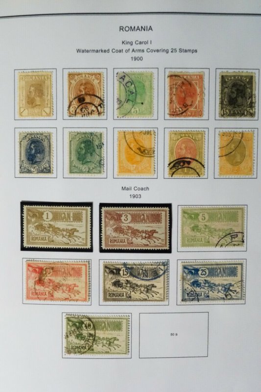 Romania Magnificent 1800s to 1980s Stamp Collection Several Thousand Issues