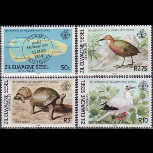 SEYCHELLES-Z.E.S. 1984 - Scott# 76-9 Post Office Set of 4 NH