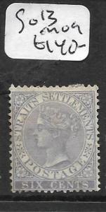 MALAYA STRAITS SETTLEMENTS (P0211B) QV  6C SG13  MOG 