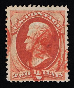 GENUINE SCOTT #178 F-VF USED RED NEW YORK TRANSIT POSTMARK 1873 CBNC ESTATE SALE