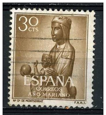 Spain 1954 - Scott 807 used - 30c, Black Virgin 