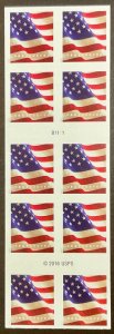 5160a US Flag Convertible Pane of 10 Forever FV $6.60 2016