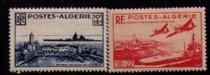 ALGERIA Sc#B55-B56 MH FVF Set2 Battleship Richelieu Carrier