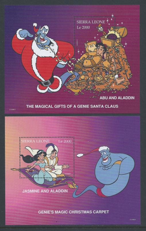 Sierra Leone #1986-7 NH Disney - Christmas '96 - Aladdin ...