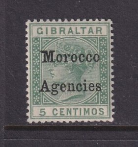 Morocco Agencies (Great Britain), Scott 12a (SG 9b), MLH, Broad Top to M variety