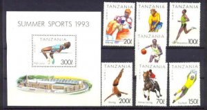 Tanzania 1018-25 MNH Sport SCV9.90