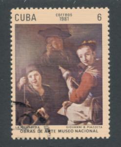 Cuba 1981 Scott 2380 used - 6c, Art, Natl museum, Giovanni Batista Piazzeta