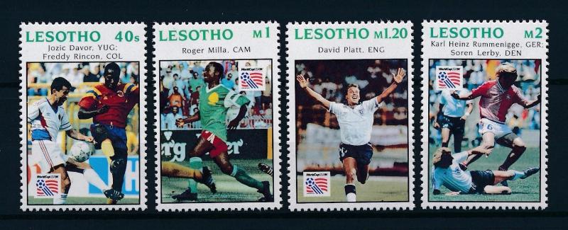 [59581] Lesotho 1994 World Cup Soccer Football USA Lerby Milla from set MNH