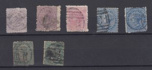 New Zealand QV 1874 Collection Of 7 Fine Used BP8785