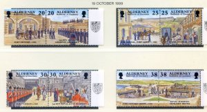 Alderney 1999 Garrison Island Set SGA132/A139 Unmounted Mint