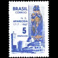 BRAZIL 1967 - Scott# 1060 Virgin Statue Set of 1 NH