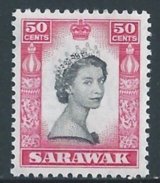 Sarawak #208 NH 50c Queen Elizabeth Defin. - Elizabeth II
