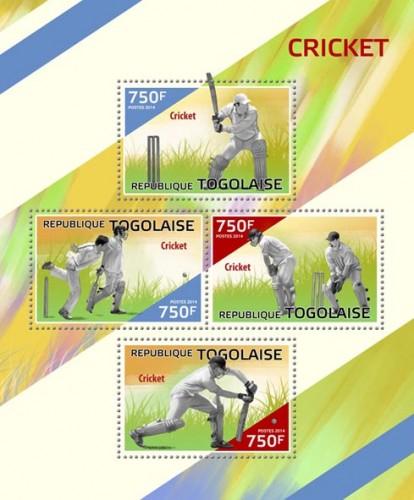 TOGO 2014 SHEET CRICKET SPORTS tg14422a