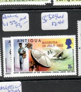 BARBUDA (P2808B)  UPU  SC 153, 155  MNH 