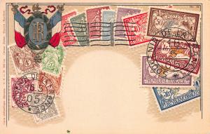 France, Stamp Postcard, #19, Published by Ottmar Zieher, Circa 1905-10, Unused