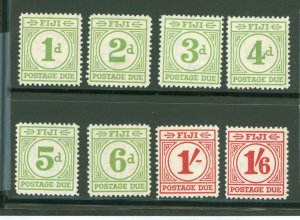 Fiji #J12-19 Unused Single (Complete Set)