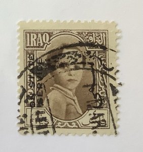 Iraq  1942 Scott o118 used - 4f,  King Faisal II