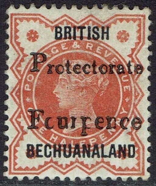 BECHUANALAND PROTECTORATE 1889 QV FOURPENCE ON ½D