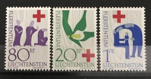 Liechtenstein 1963 #376-8, MNH, CV $2.20