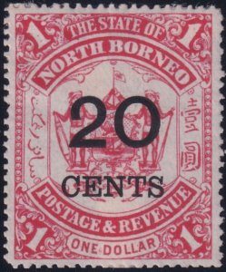 North Borneo 1895 SC 76 LH 