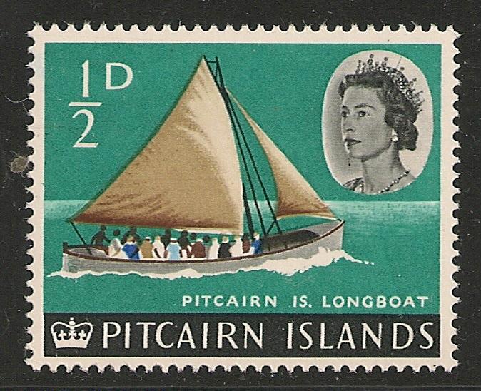 Pitcairn Islands #39 VF MNH - 1964 1/2d Longboat