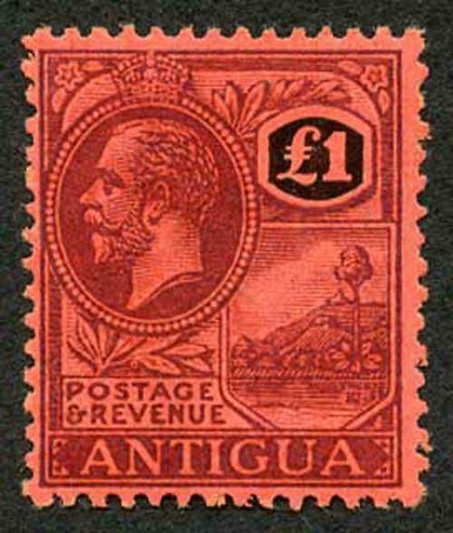 Antigua SG61 1921-29 One Pound M/M