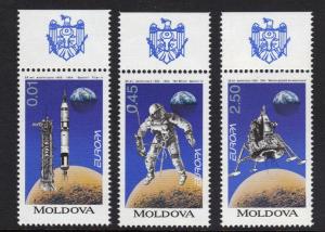 Moldova  #115-117  MNH  1994  Europa   moon landing