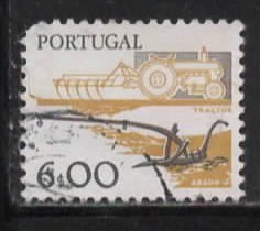Portugal 1367: 6e Plough and tractor, used, F-VF