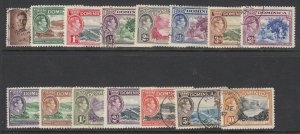 Dominica, Sc 97-111 (SG 99-109), used (97-98 unused, 99 clipped perfs)