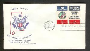 UNITED STATES FDC 6¢ Service Salute PAIR 1970 Mobile Society