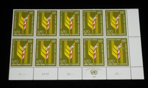 U.N,GENEVA #63, 1976, WORLD FOOD COUNCIL, INSC. BLKS/10, NICE!! LQQK!!