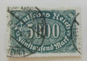 A8P49F140 German Reich Germany 1922-23 5000m fine used stamp-