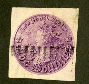 New South Wales Stamps # 44 USED Rare Imperf 4 Margins Scott Value $175.00