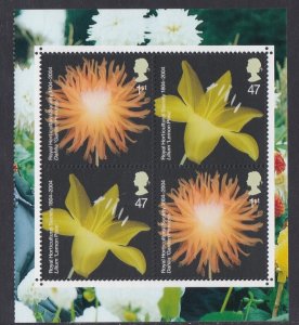 2213a 2004 Royal Horticulture Society Booklet Pane MNH