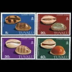 TUVALU 1980 - Scott# 129-32 Sea Shells Set of 4 NH