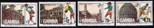 Gambia,Sc.#871-5 used FIFA World Cup 1990 - Italy