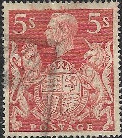 1930 Great Britain   King George IV & Royal Arms  SC# 250 Used