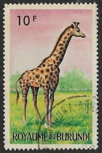 Burundi # 83 - Giraffe - used